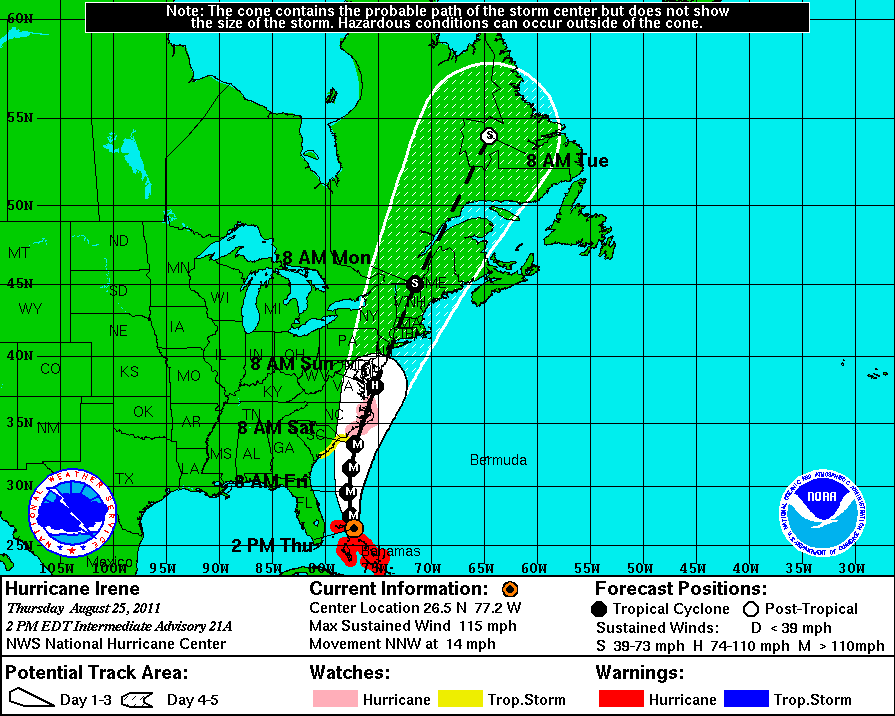 Hurricane Irene NYC 2011