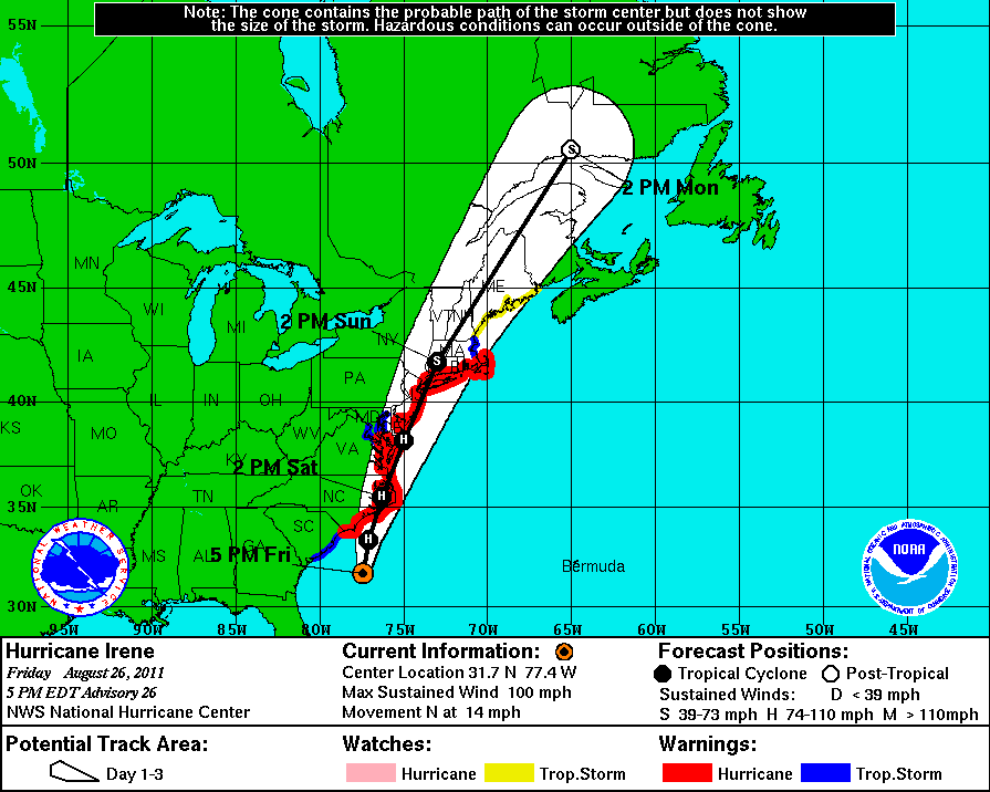 Hurricane Irene NYC 2011